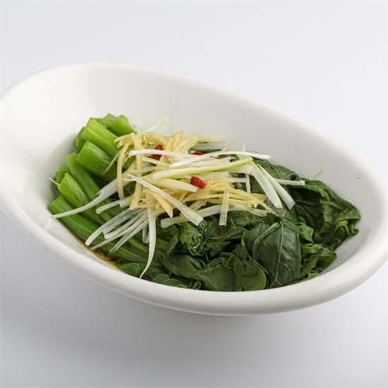 白灼菜心 Boiled Choy Sum with Ginger Soy Sauce